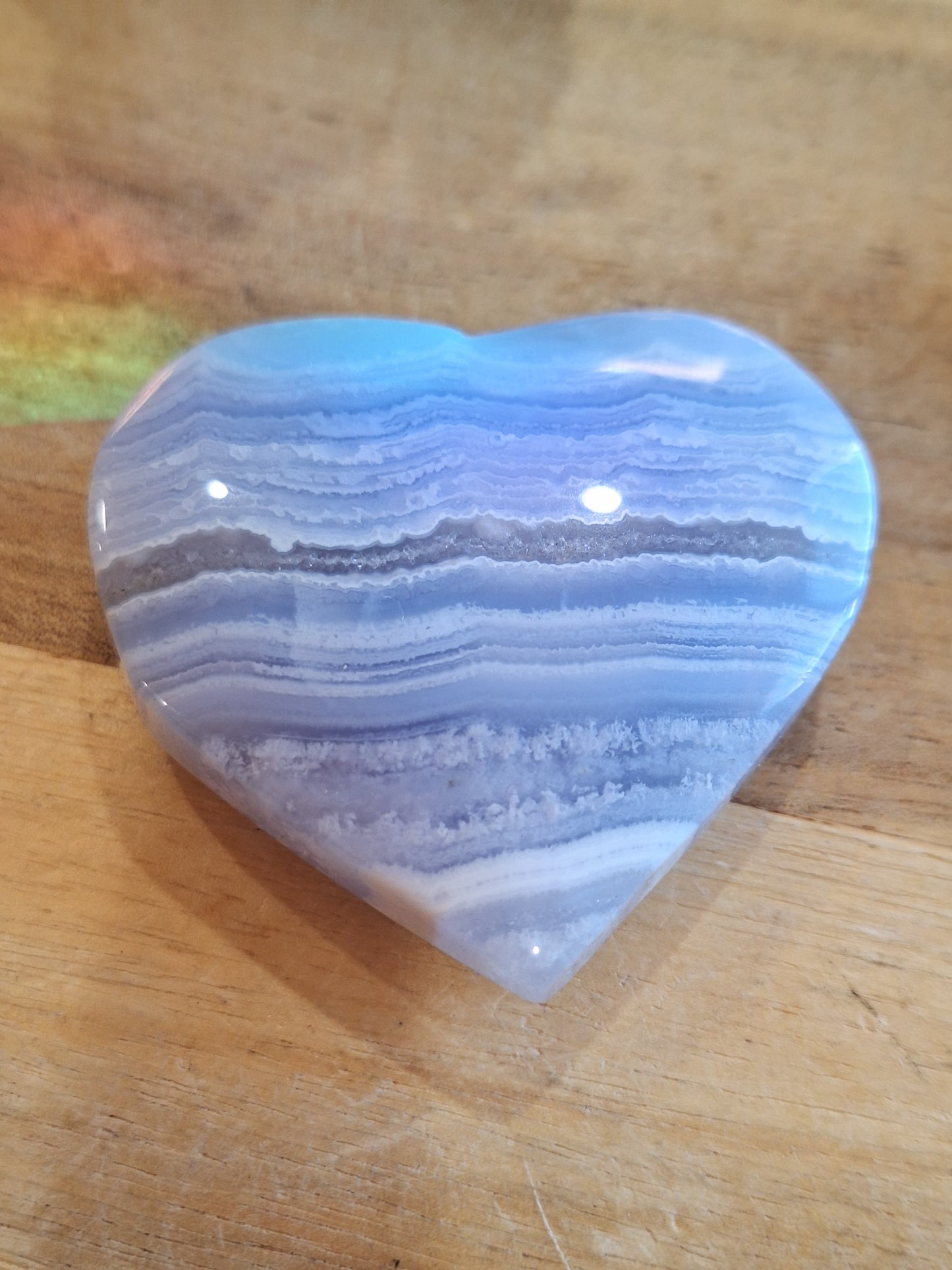 BLUE LACE AGATE HEARTS