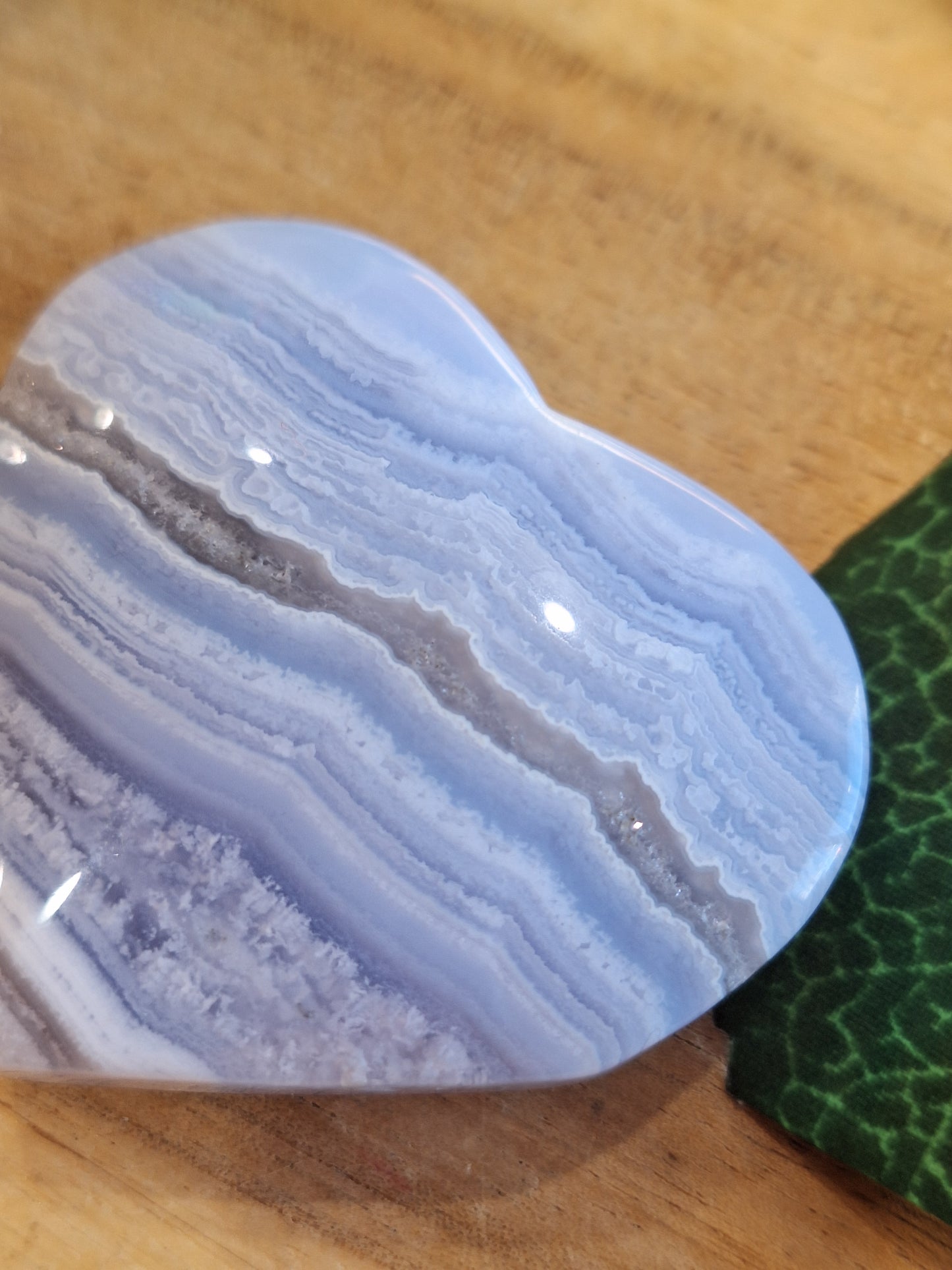 BLUE LACE AGATE HEARTS