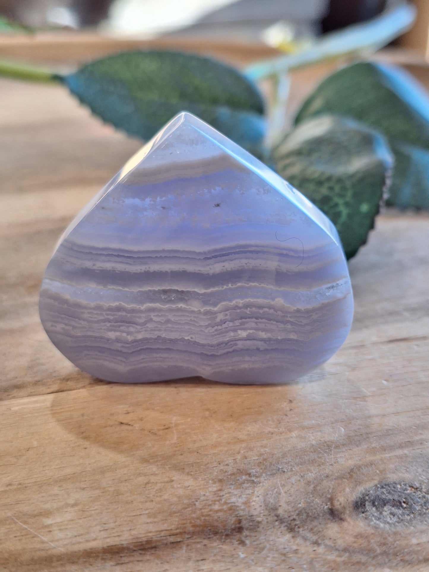 BLUE LACE AGATE HEARTS