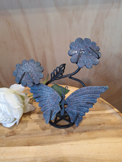 GORGEOUS CRYSTAL FLOWER BUTTERFLY STANDS