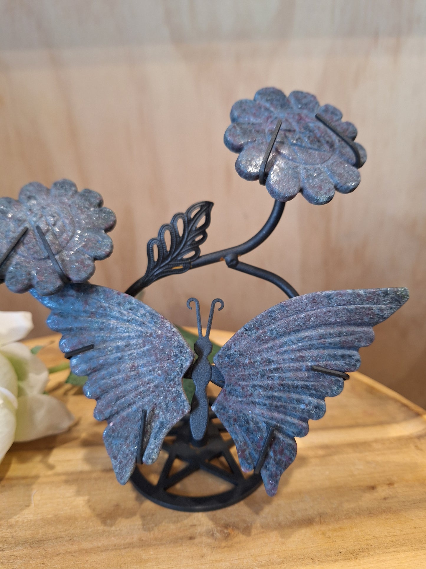 GORGEOUS CRYSTAL FLOWER BUTTERFLY STANDS