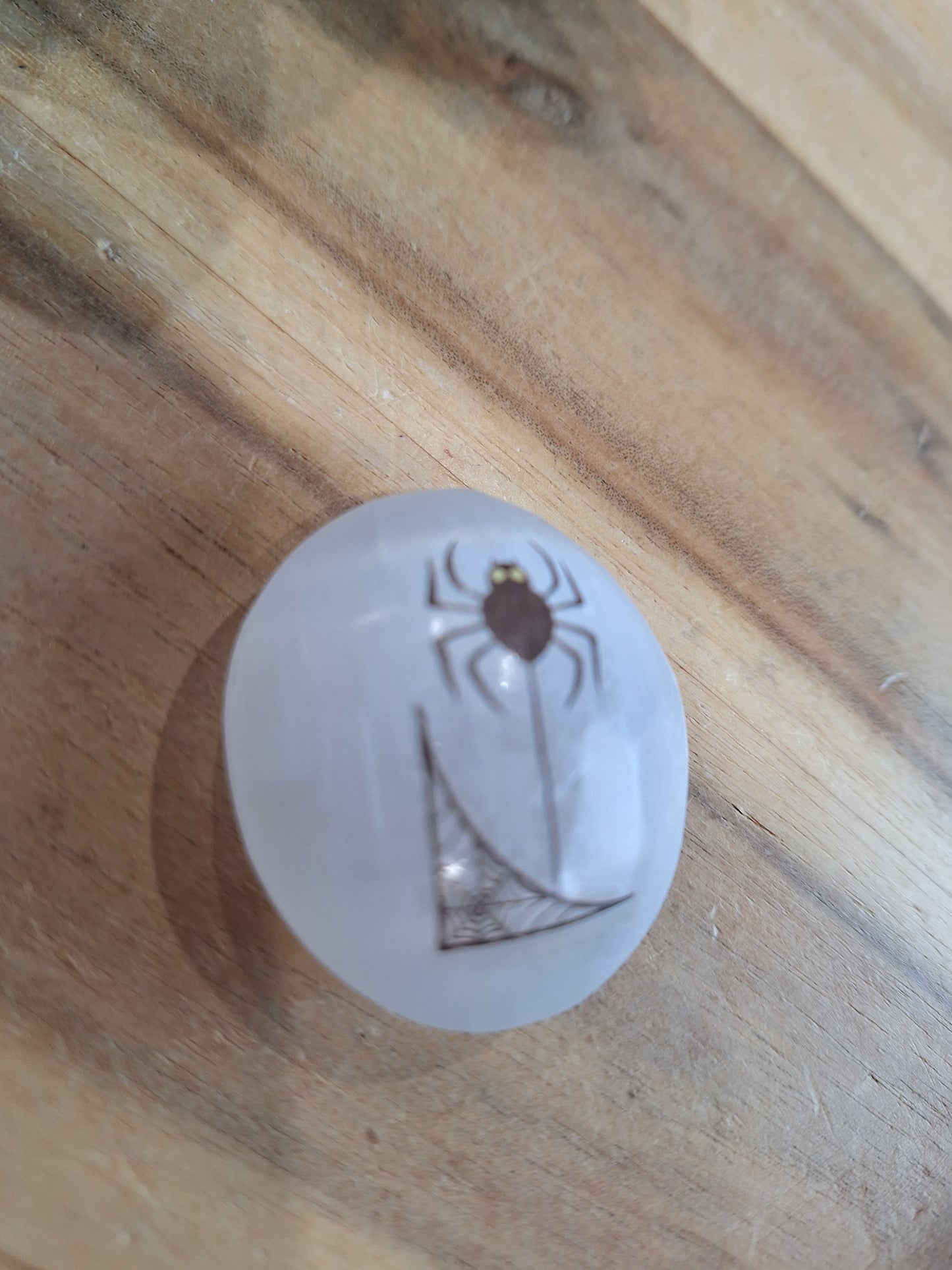 SELENITE SPIDER PALM STONE