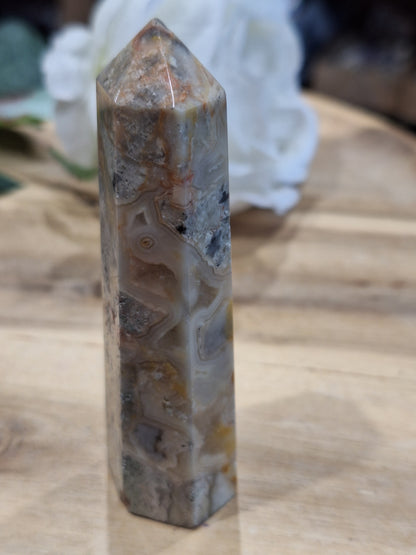 CRAZY LACE AGATE POINT