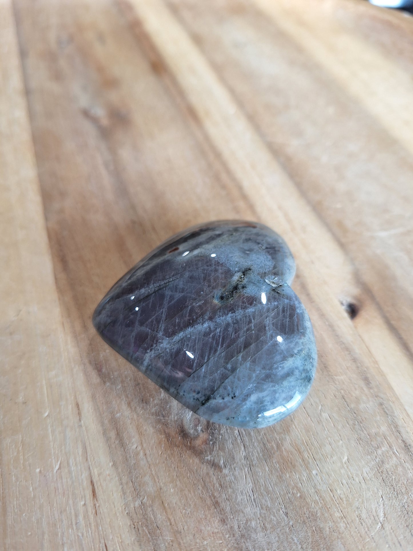 LABRADORITE HEART (LARGE)