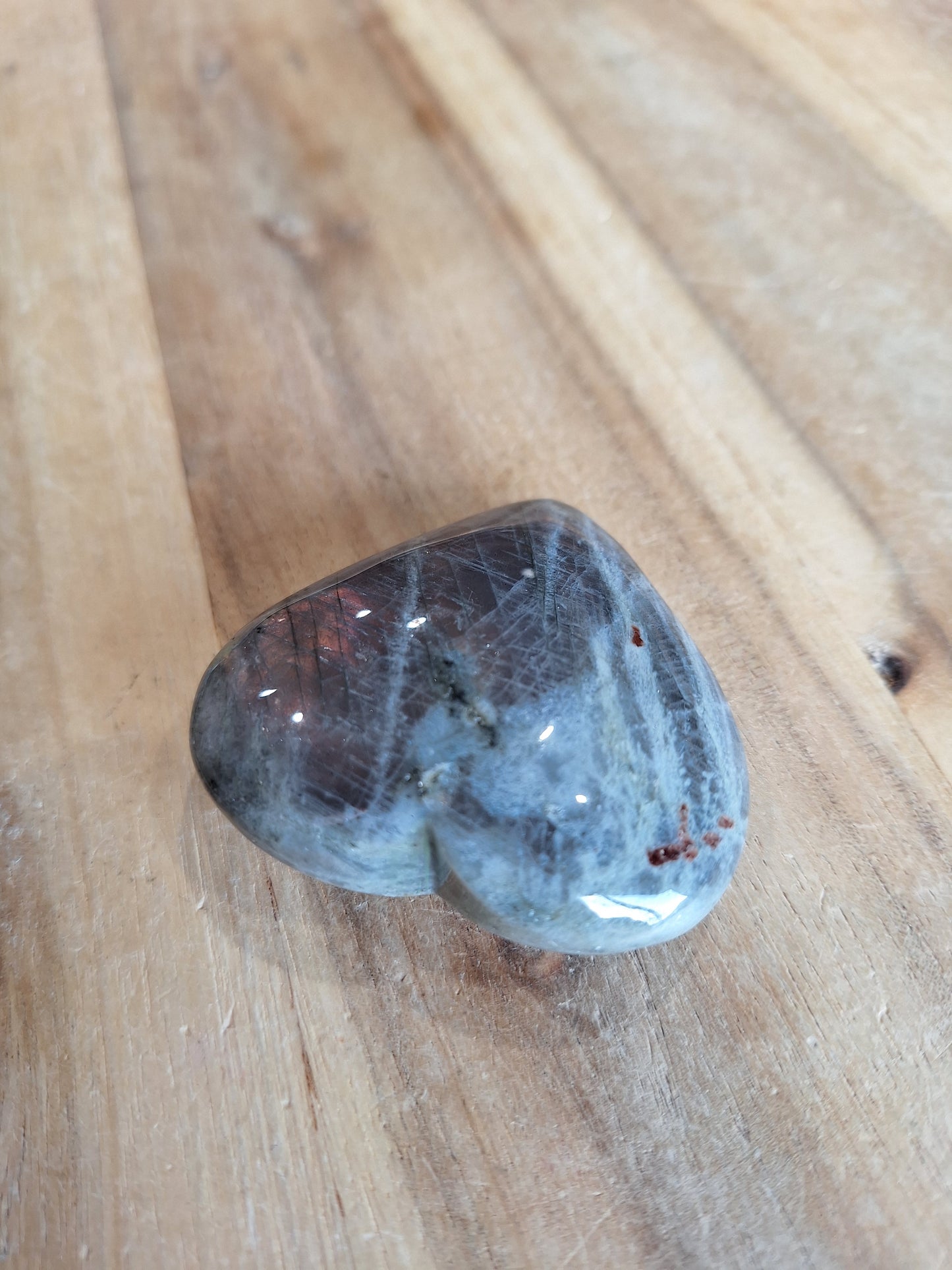 LABRADORITE HEART (LARGE)