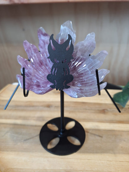 FLUORITE 9 TAIL FOX (WITH STAND)