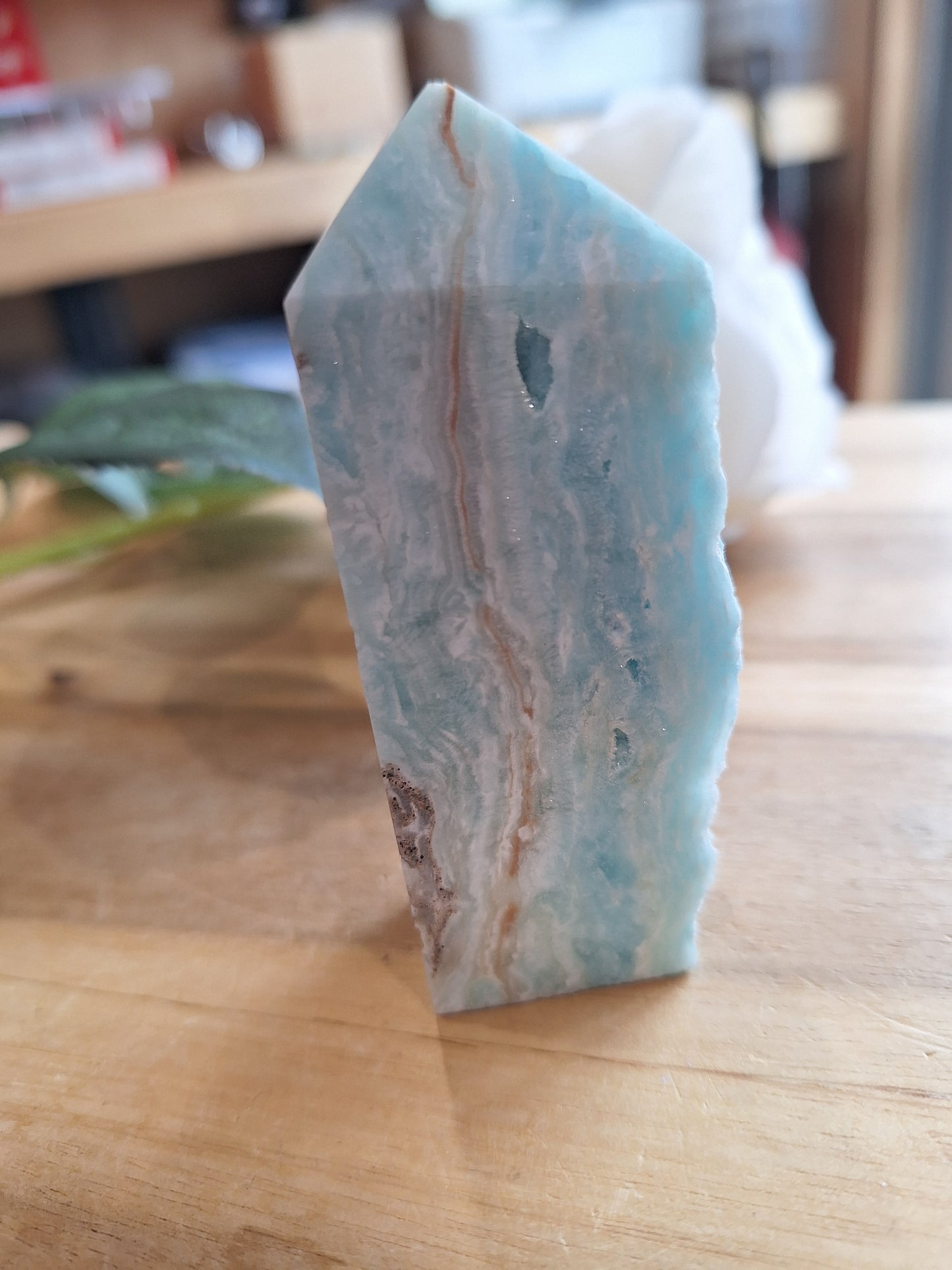 BLUE ARAGONITE POINTS