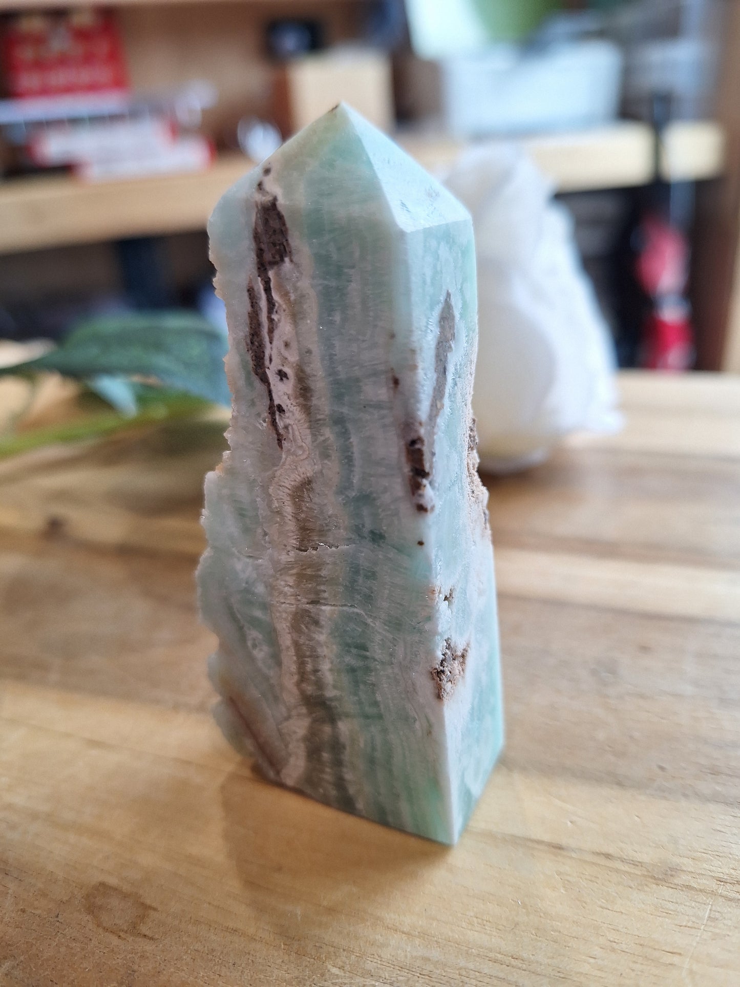 BLUE ARAGONITE POINTS