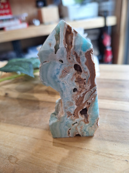 BLUE ARAGONITE POINTS