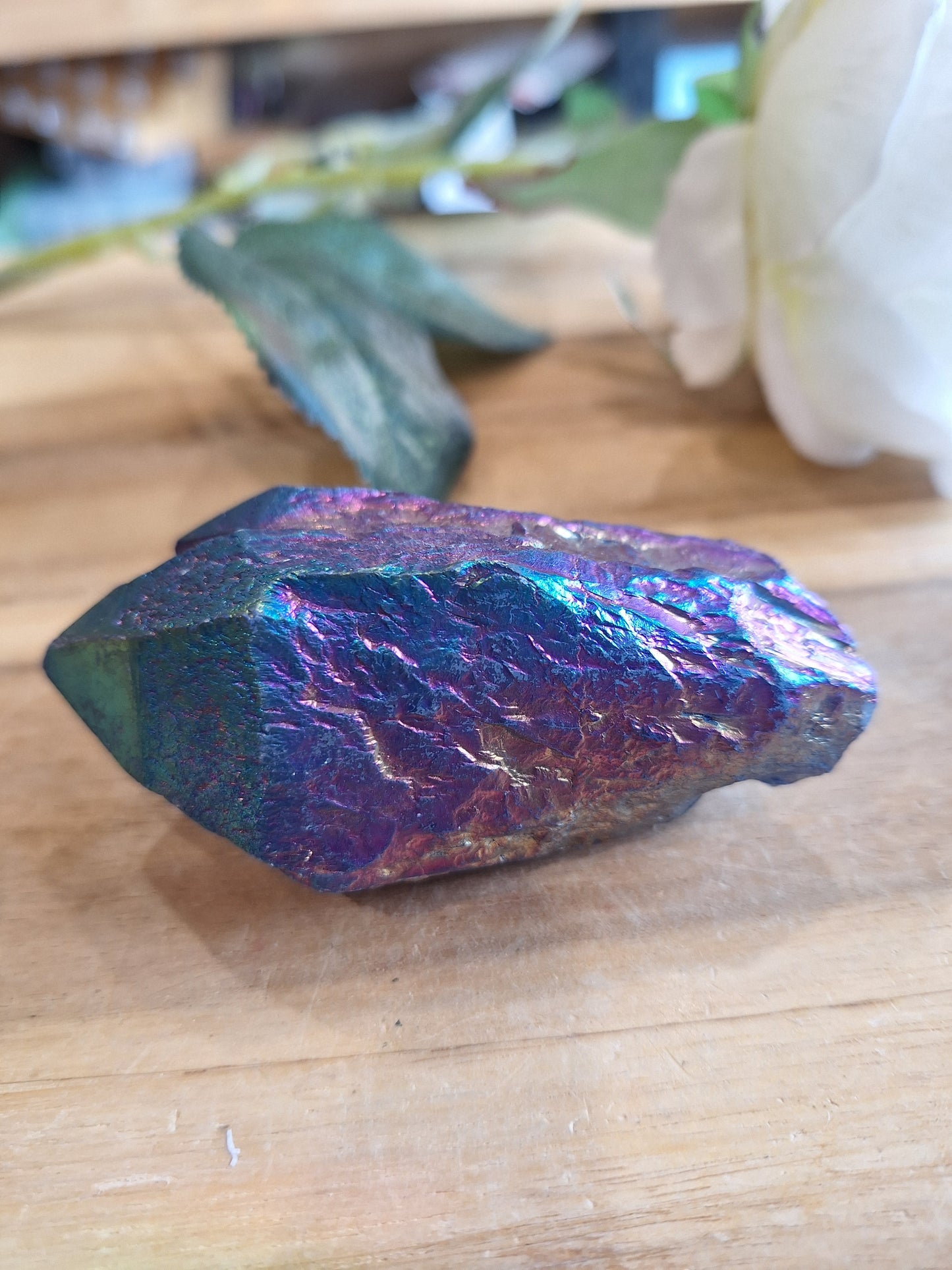 RAINBOW AURA QUARTZ & OBSIDIAN CLUSTERS