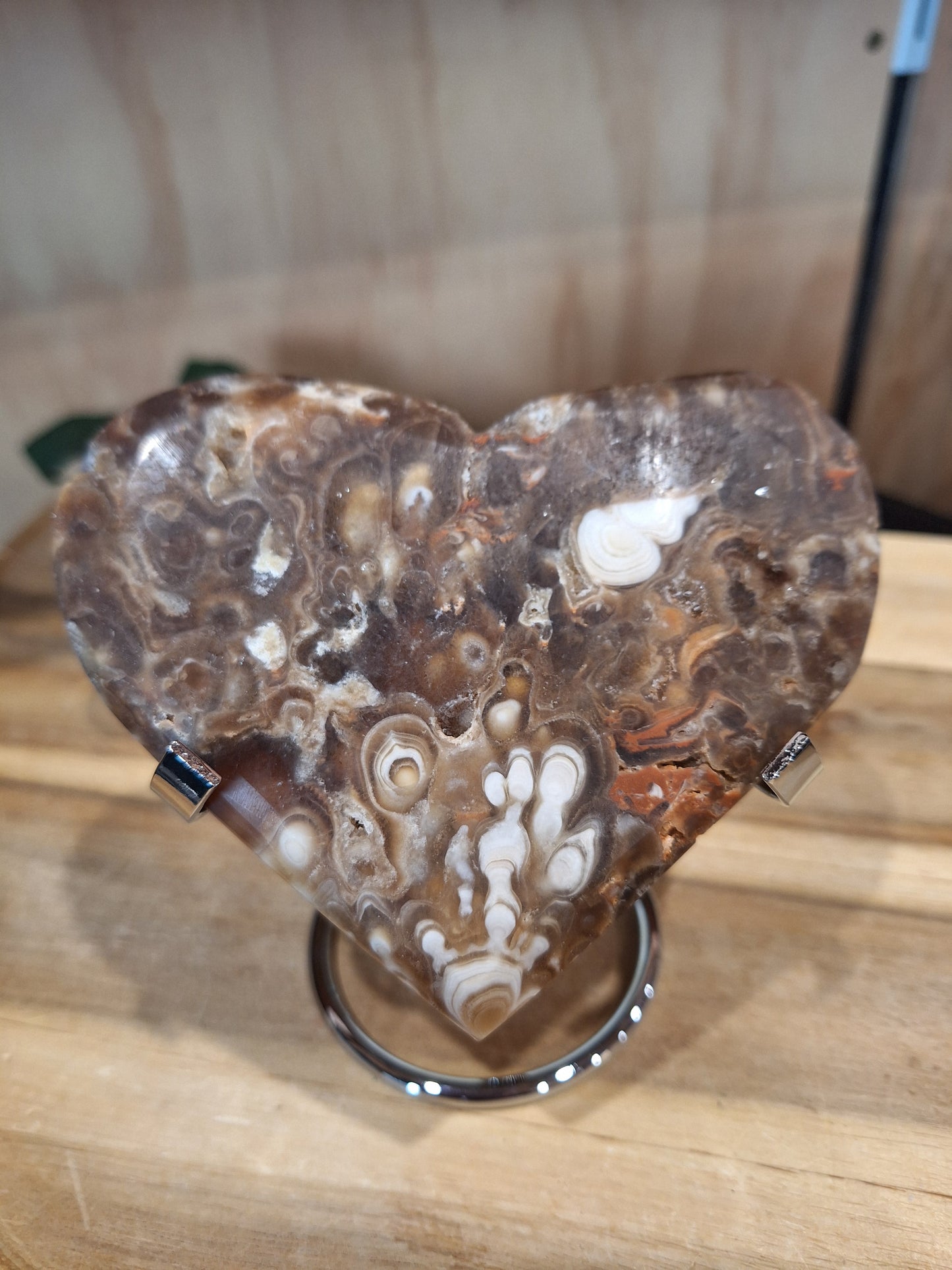 BROWN AGATE HEARTS