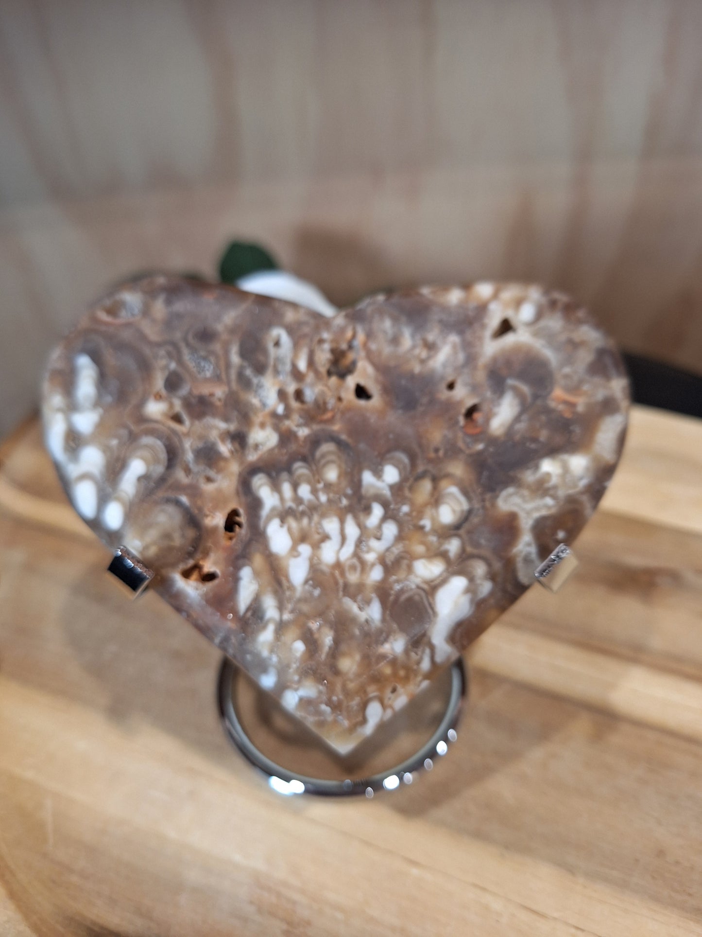 BROWN AGATE HEARTS