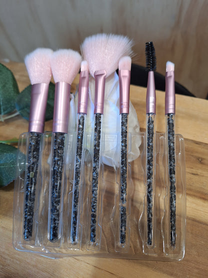 SNOWFLAKE OBSIDIAN MAKE UP BRUSHES