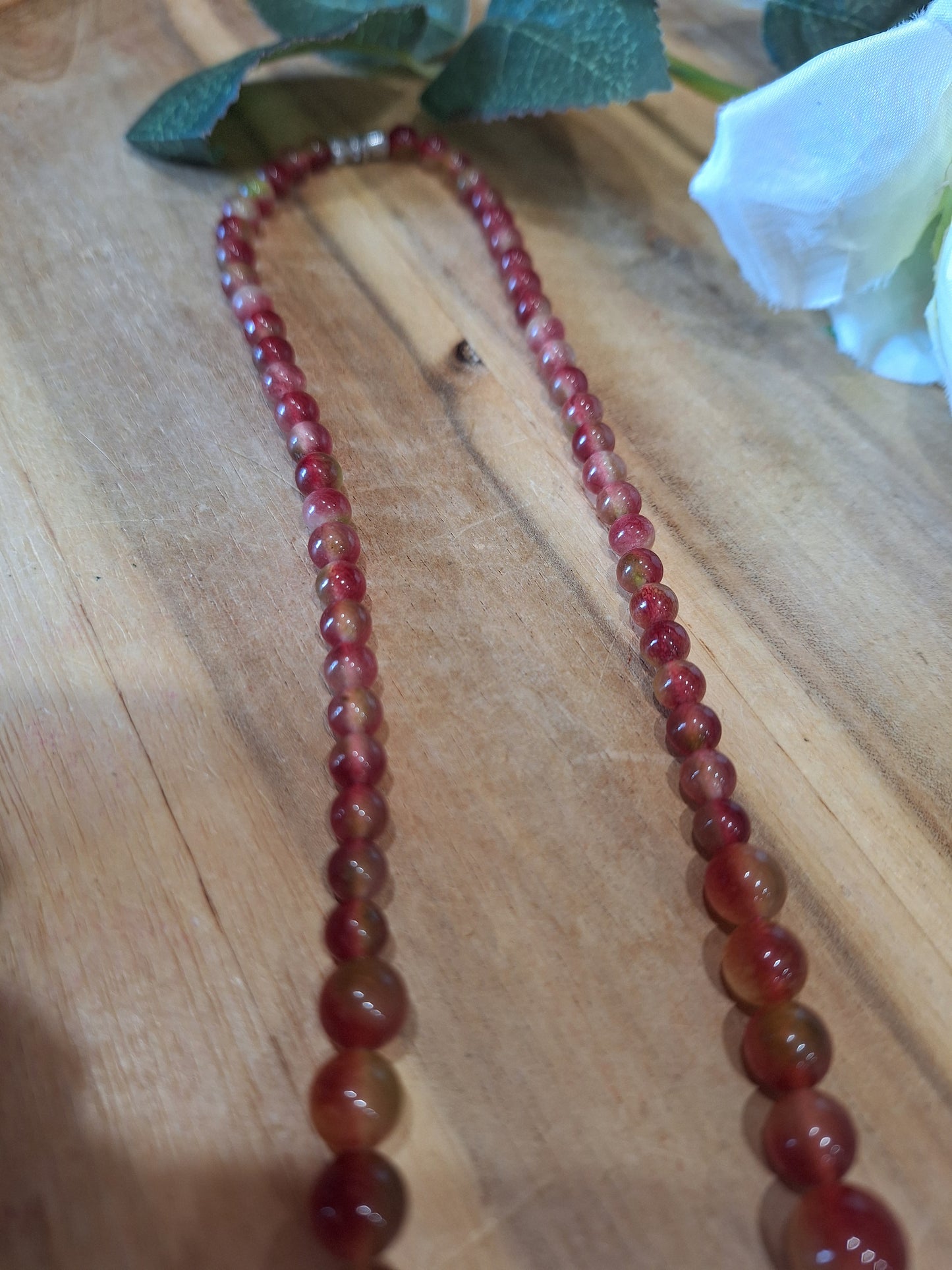 WATERMELON TOURMALINE NECKLACE