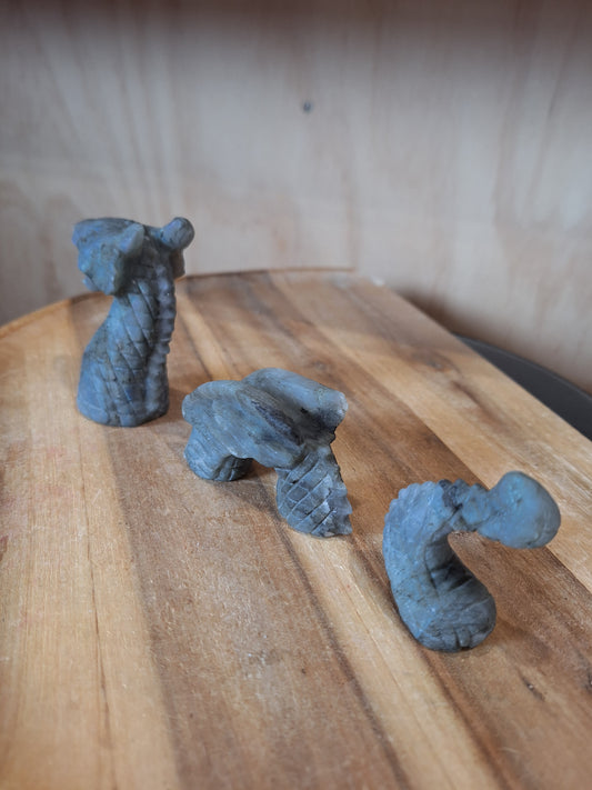 LABRADORITE DRAGON (3 PART DRAGON)