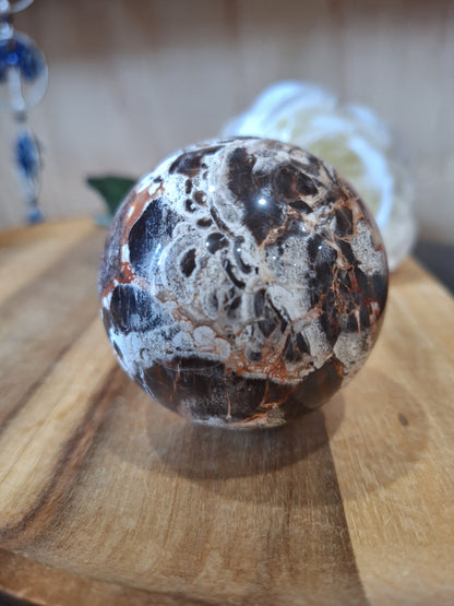 MEXICAN AGATE SPHERE (ALSO KNOWN AS CRAZY LACE)