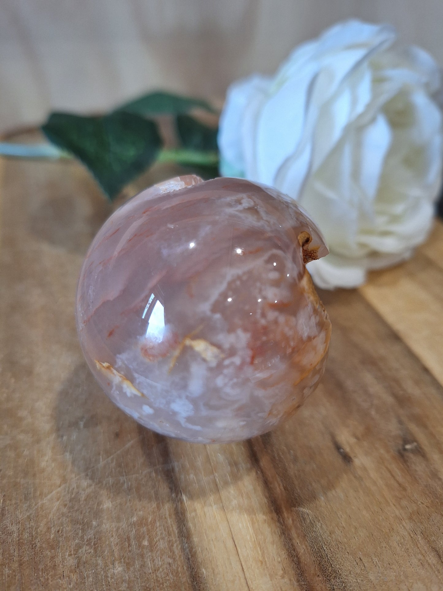 FLOWER AGATE SPHERE