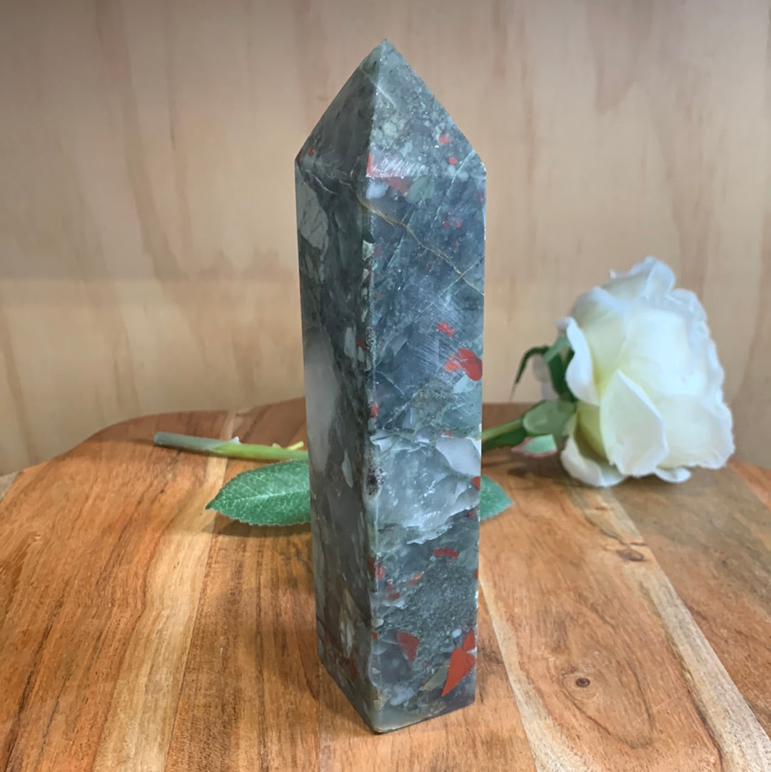 AFRICAN BLOODSTONE TOWER
