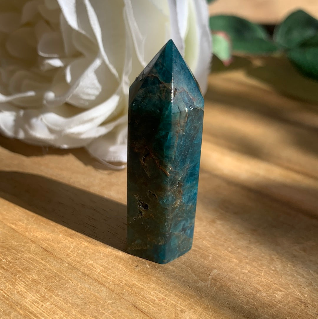 BLUE APATITE POINT