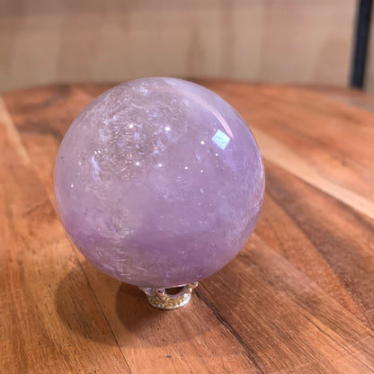 UNIQUE AMETHYST SPHERES WITH CLEAR QUARTZ