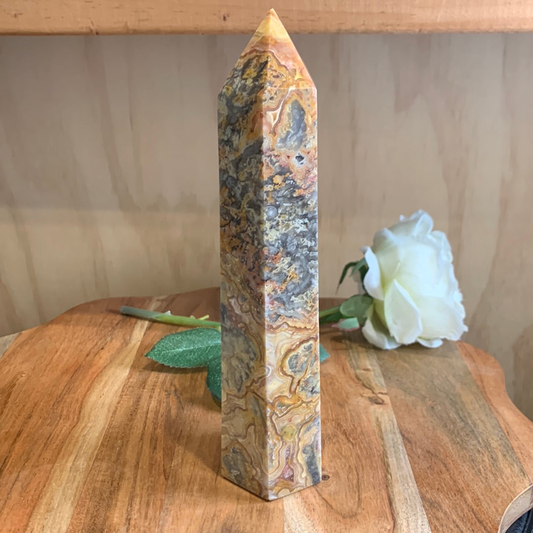 CRAZY LACE AGATE TOWER