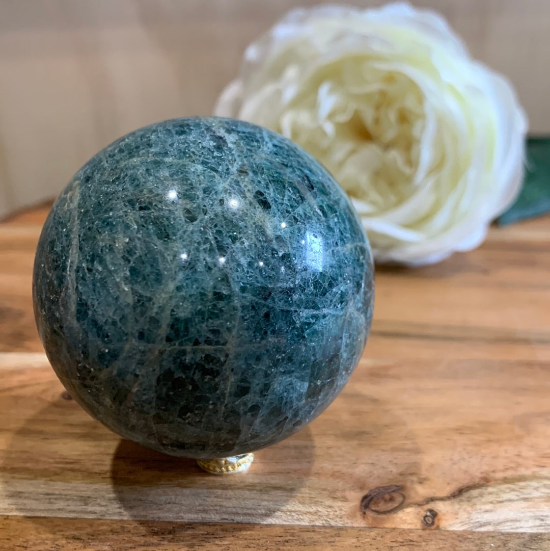 GREEN APATITE SPHERES