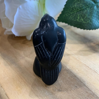 BLACK OBSIDIAN RAVEN (SMALL)