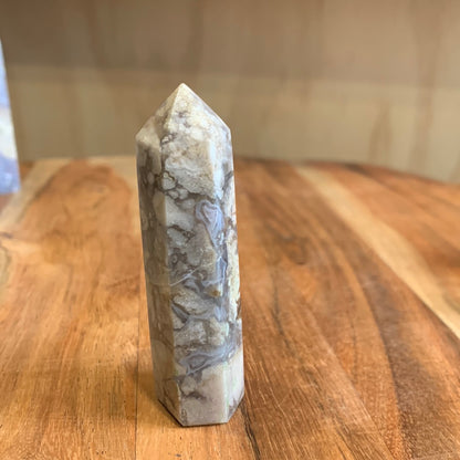 BLUE FLOWER AGATE POINTS