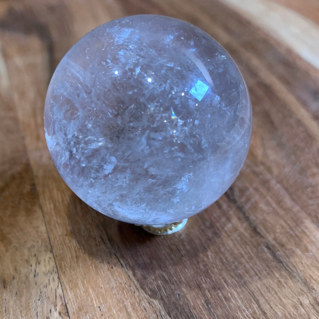 CLEAR QUARTZ SPHERE