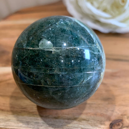 GREEN APATITE SPHERES
