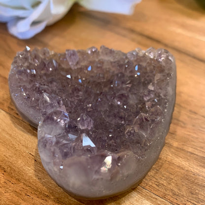 AMETHYST CLUSTER HEART