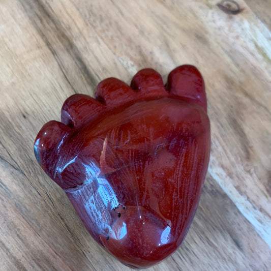 RED JASPER FOOT (SO WEIRD BUT SO CUTE)