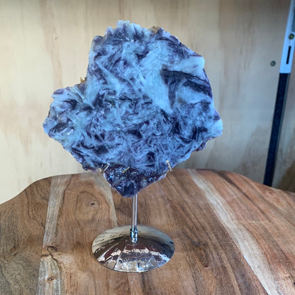 PURPLE MICA SLAB WITH STAND