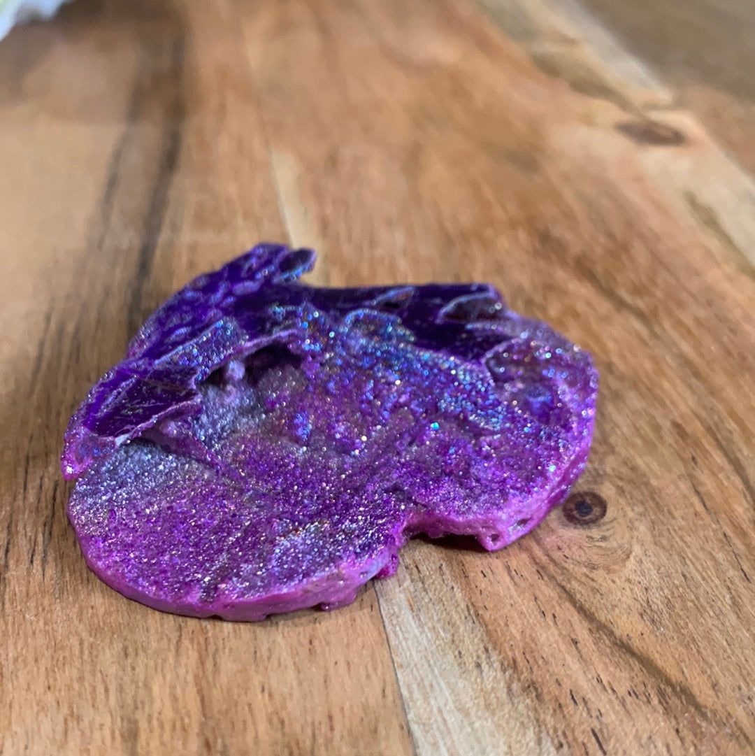 AURA COATED SPHALERITE HEARTS