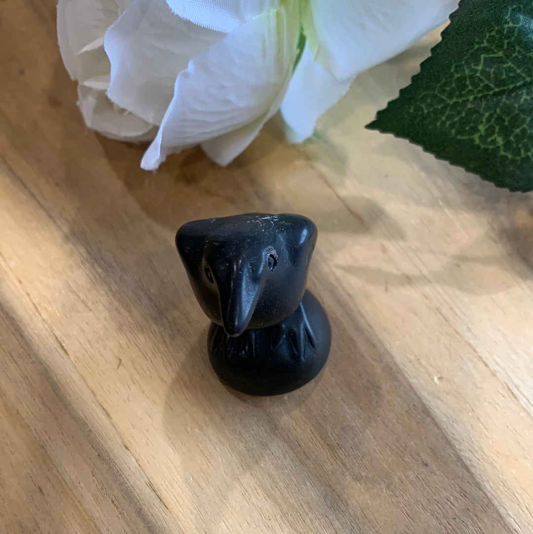 BLACK OBSIDIAN RAVEN (SMALL)