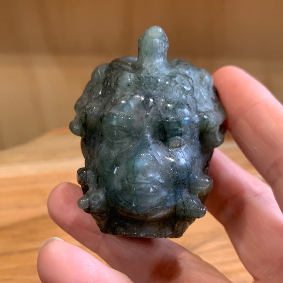 LABRADORITE MEDUSA HEAD
