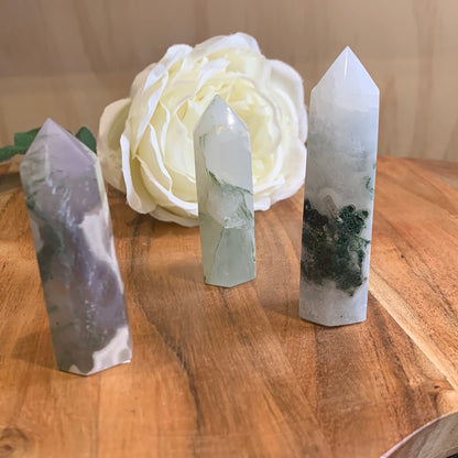 MOSS AGATE POINTS