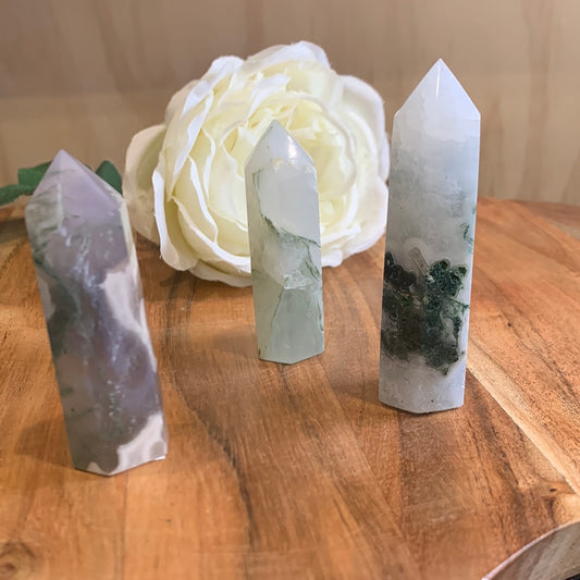 MOSS AGATE POINTS