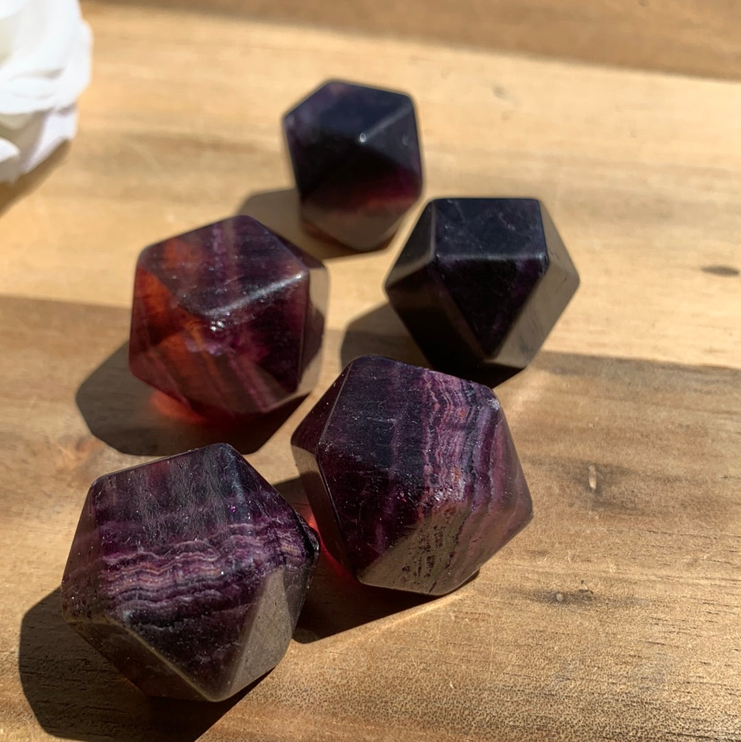 PURPLE FLUORITE DIAMONDCUBE