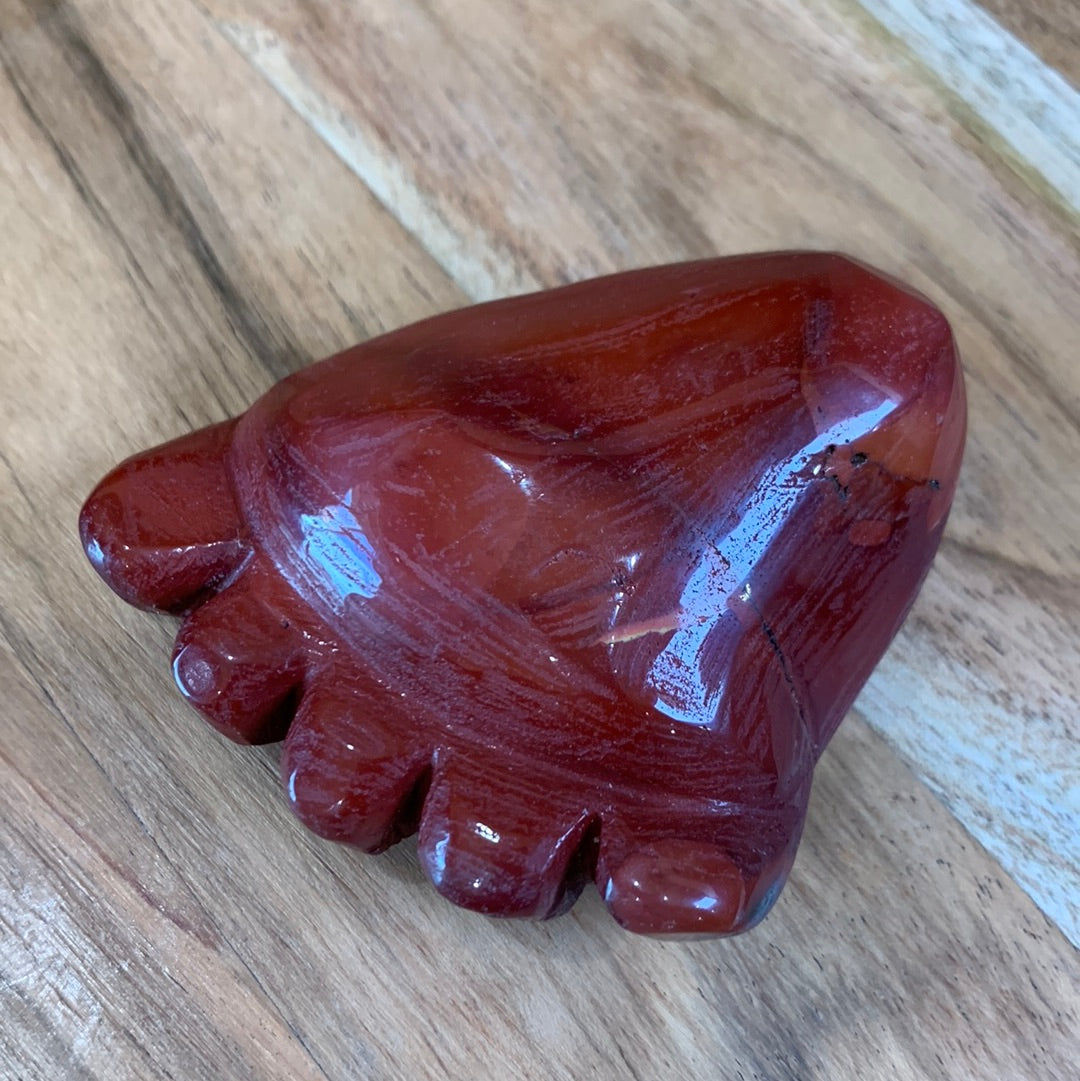 RED JASPER FOOT (SO WEIRD BUT SO CUTE)