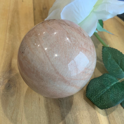 PEACH MOONSTONE SPHERES