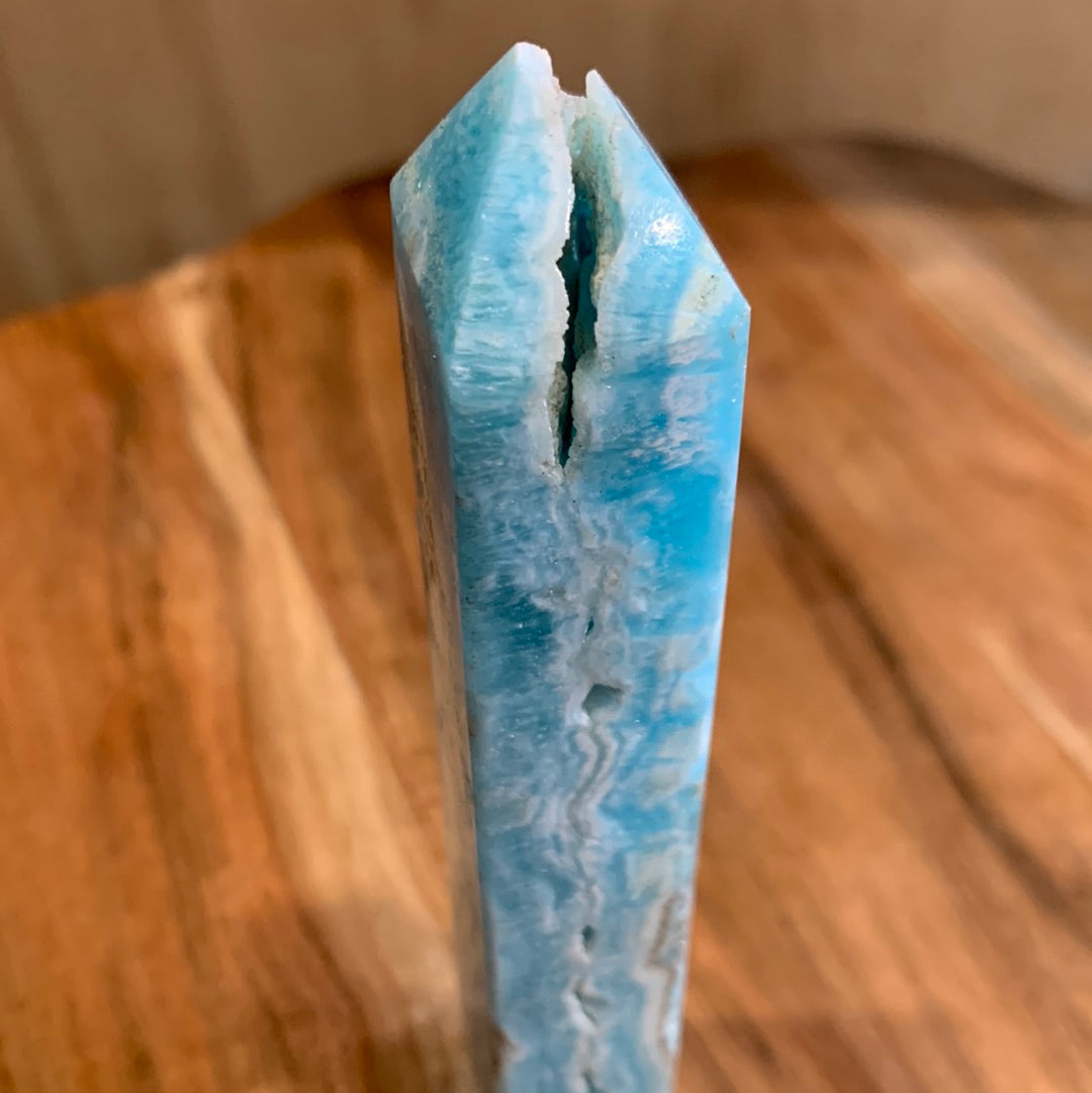 BLUE ARAGONITE TOWER
