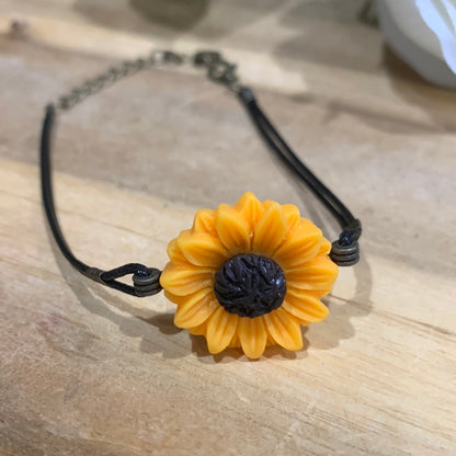 RESIN SUNFLOWER BRACELET