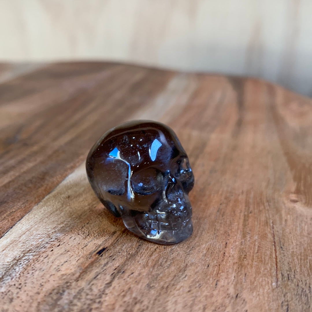 SMOKEY QUARTZ SKULL (SMALL)