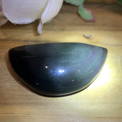 RAINBOW OBSIDIAN MOON