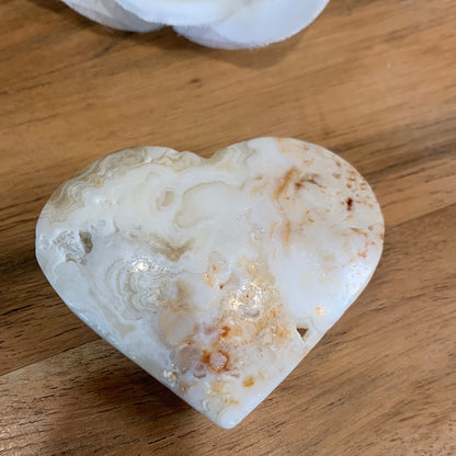 YELLOW CACITE HEARTS & PALMSTONES (WITH UV REACTION)