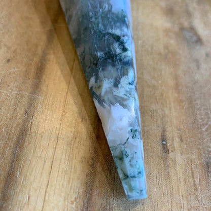 AGATE MOSS WAND (INCLUDING STAND)