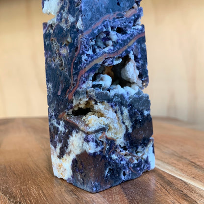 PURPLE MICA & SMOKEY QUARTZ TOWERS