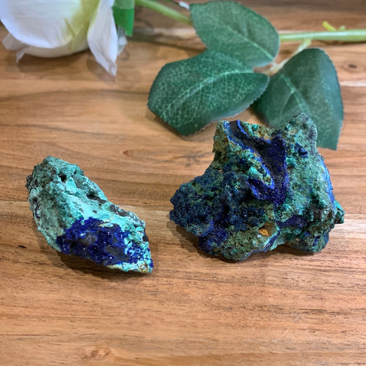 AZURITE AND MALACHITE CLUSTER