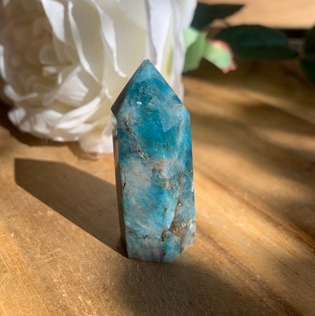 BLUE APATITE POINT